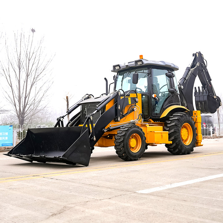 FREE SHIPPING Cargador Frontal Retroexcavadora 4X4 Backhoe Loader Ce Euro 5 Loader Backhoe Backhoe Loader Tractor with Loader