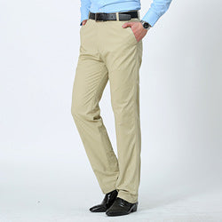 Mens Suit Pants Slim Fit Stretch Cotton Twill Work Trousers Grey Skinny Slacks Business Attire Formal Wear Chino Pants