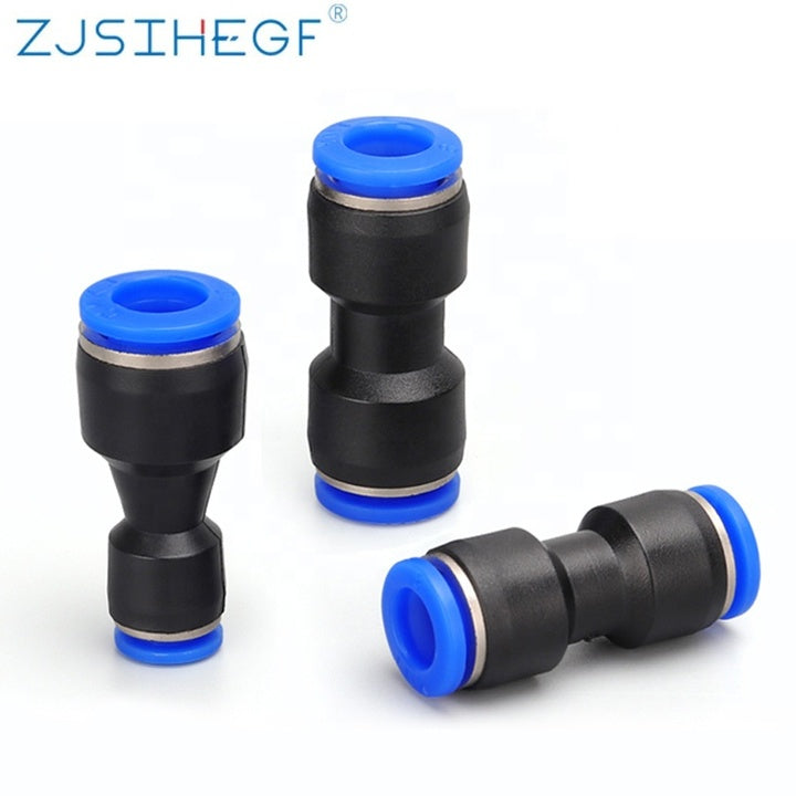 Zjsihegf Air Fitting Push to Connect Union for Air Hose/Pipe/Tube Connectors Fitting Pneumatic PU/PV/PY/PE/PZA/PK/PG