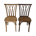 Popular New Design Events Furniture Cross Back Wedding Botanica Resin Willow Chairs for Events Party Banquet Garden Bistro