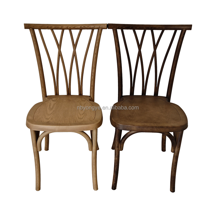 Popular New Design Events Furniture Cross Back Wedding Botanica Resin Willow Chairs for Events Party Banquet Garden Bistro