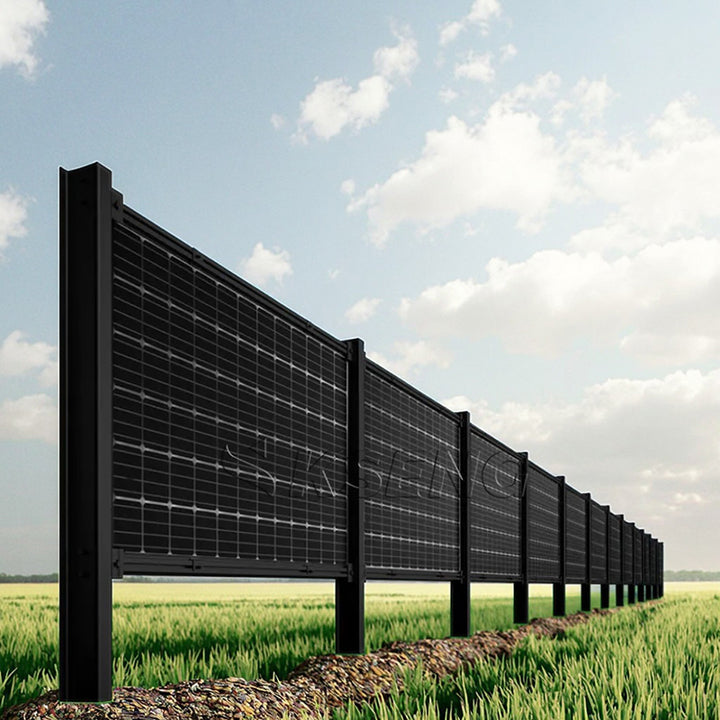 Corrosion Resistant Solar Fence Mounting System Vertical Bifacial Pv Fence Mounting System Wholesale Price