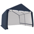 Outdoor Carport, Steel Frame With PE Cover Car Canopy Shelter, 12' X 12' Garages Canopies Carports