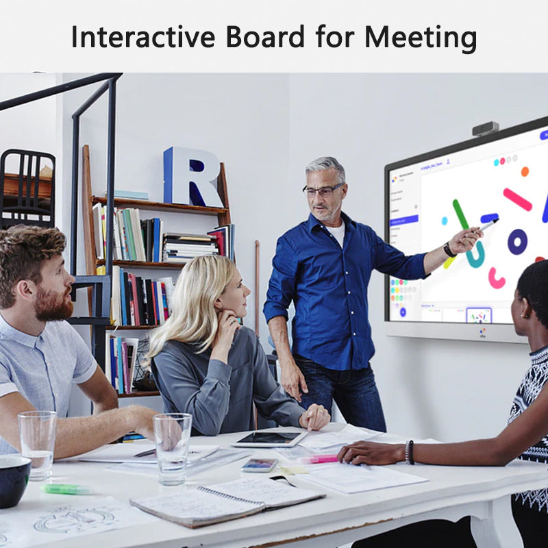 65 inch 100 inch ODM 4K Android OPS Interactive Display Smart Board 75 Inch Touch Screen Monitor Interactive Whiteboard
