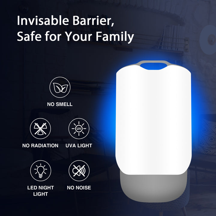 Rechargeable Electrical Solid Square Plastic Eco-friendly Flying Zapper Effective Indoor Insect Trap for Fly Pest Control