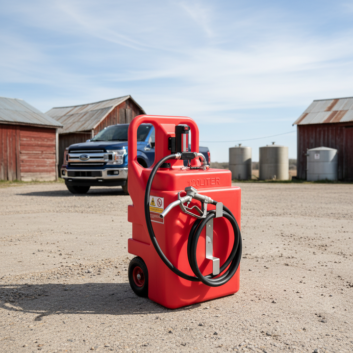 TECHNIC POWER for Diesel Gasoline Kerosene Transfer Pump YHM-120G Portable Fuel Tank 120L Self-Priming Water Pump 12V