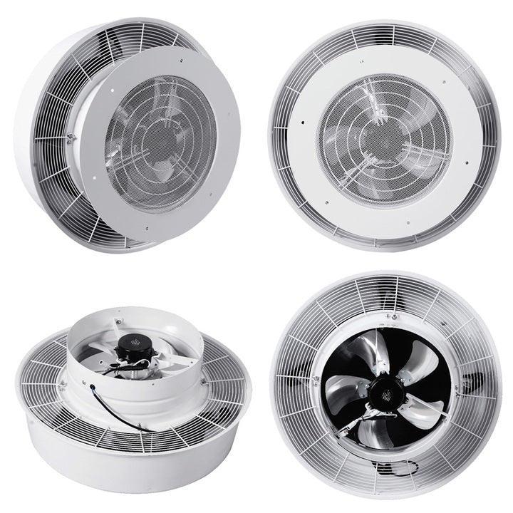 12" Solar DC Brushless Motor Commercial Dome Roof Exhaust Fan OEM Stainless Steel Aluminum Alloy