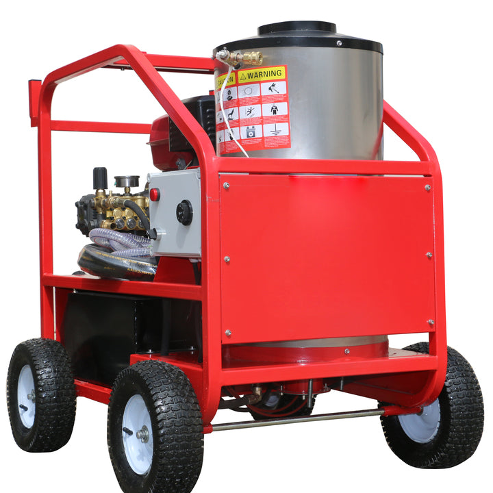 Movable High Pressure Cleaner Car Washer Hot and Cold Water Pressure Washer with Castors