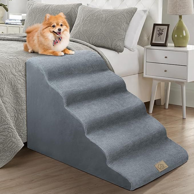 Luxury Non-slip Pet Stairs for Cats Dogs Modern Detachable Sponge Steps Eco-Friendly Durable Living Ladder Ramp Dog Bed Cave