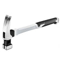 White Plastic Coated Fiber Handle Pitted Surface Suction Hammer From Nail Hammer Square Head 0.5 Wooden Claw Hammer