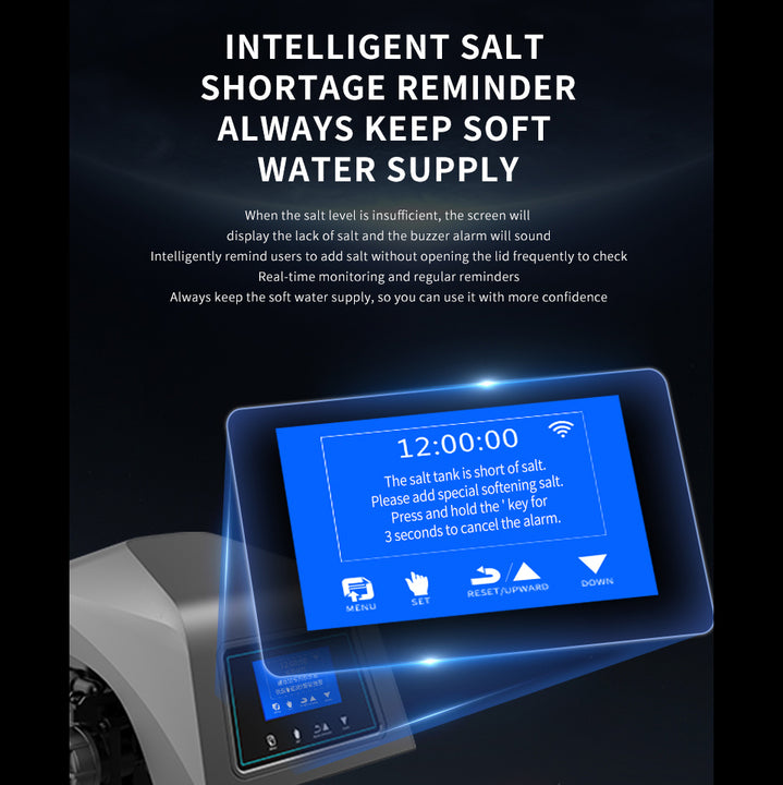 IMRITA Commercial Whole House 1.5T/H Water Softener System Home Treatment Ion Exchange Resin Central Water Filter Water Softener