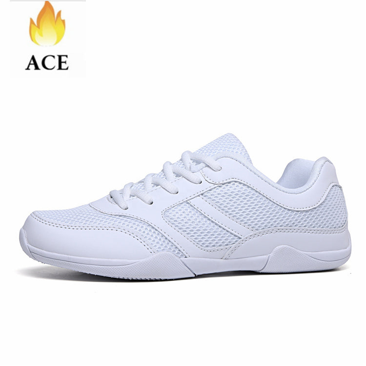 Custom Women's Dance Shoes White Fitness Black  cheerleading shoes