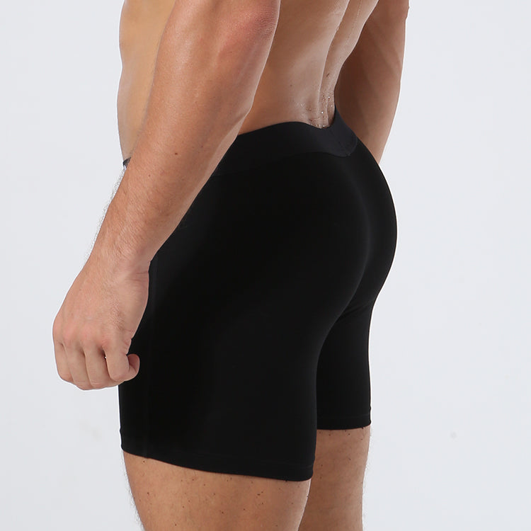 custom logo design service man boxer briefs soild underwear for men