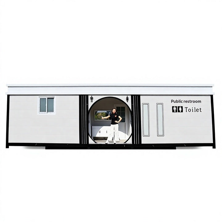 Integrated Environmental Protection Plastic Outdoor Mobile Public Restroom Toilet for Park Site