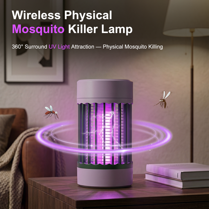 New 2026 LED USB Rechargeable Bug Zapper Electric Led Light Mosquito Killer Lamp with UV Light for Indoor Outdoor Use