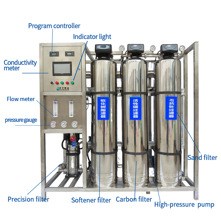 5000 Litres Per Hour Industrial Deionized Water System Water Treatment Sand Filter Desalinization Water