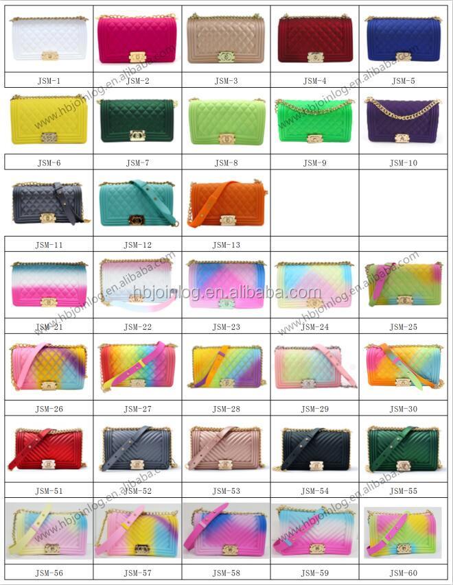 women jelly purse hand bags designer wholesale rainbow bag 2021 women ladies shoulder handbags candy jelly bags