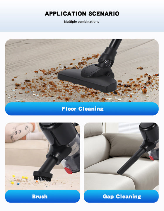 500W/15Kpa Household AC Corded Vacuum Cleaner Bagless Vacuum Cleaner for Carpet and Floor