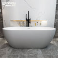 Pensen Bath Tub White Freestanding Bathtub Solid Surface Bathtub Artificial Stone Bathtub