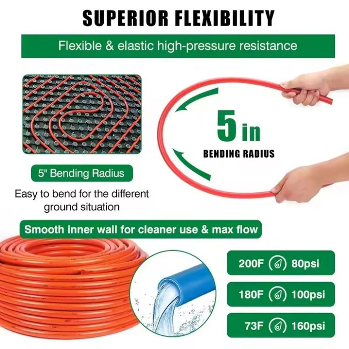 IFAN Factory Direct Pex Pipe Hot Sale 16-32mm Underfloor Heating Pipe Plastic Tube FloorHeating Pipe
