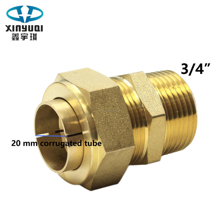 High-quality Brass Corrugated Pipe Compression Fittings