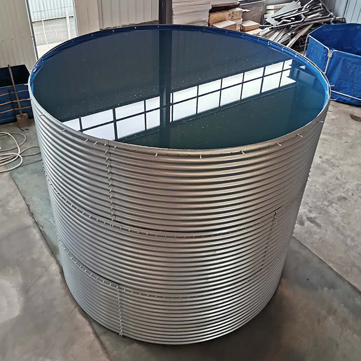 Cheap Corrugated Water Tank Irrigation System for Farms Arid Hill 100000 Liter Water Tank Factory Stock