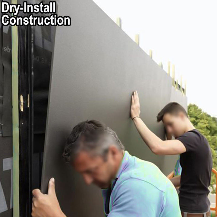 Easy Installation Customized Facade Exterior Wall Cladding Pre-coated Fibre Cement Panels for Residential Buildings