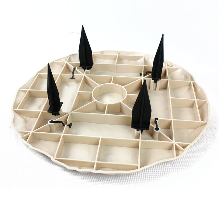 round Plastic Stepping Tile with Stone Effect for Garden Ornaments