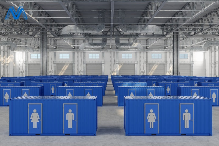 Customized Mobile Portable Container Toilet Superior Quality 20ft Prefabricated Modular Outdoors Public Restroom Bathroom