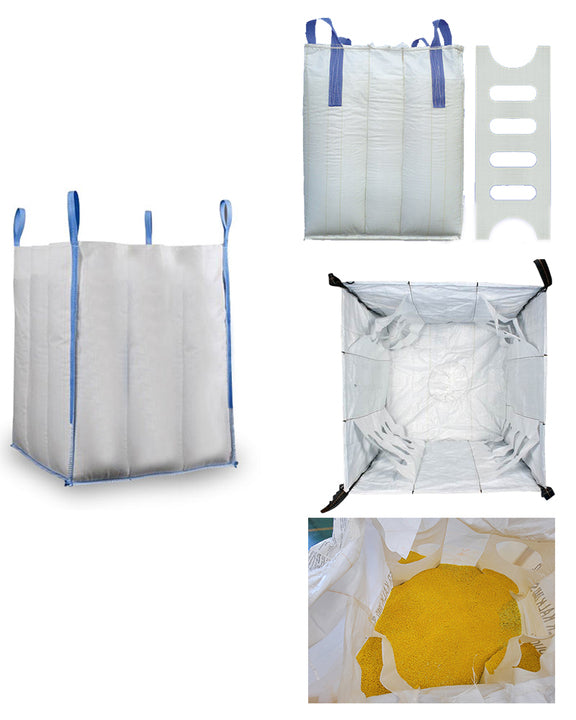High Quality Wholesale 1000 Kg Big PP Jumbo FIBC 1.5 Ton Cement Sand Bag 1000 Kg PP Big Bags