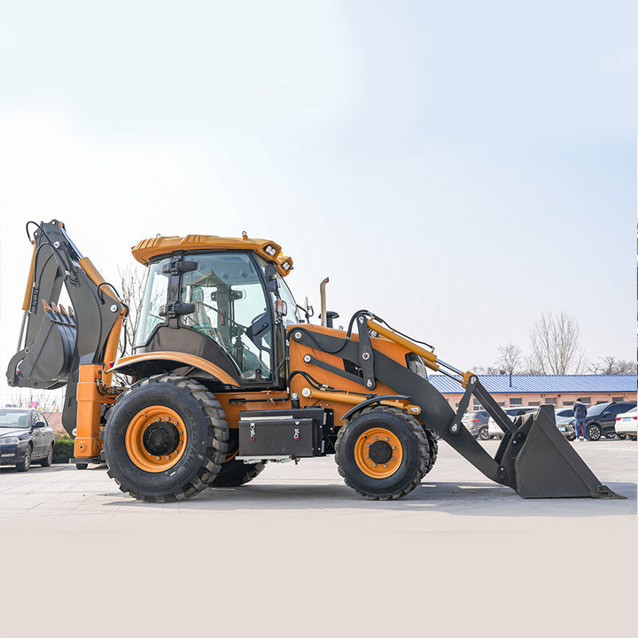 WZ388 CE EPA Engine backhoe loader mini backhoe 4x4 Wheel Loader tractor with loader and backhoe for Sale