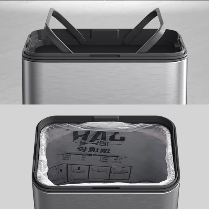 ELPHECO 15L-50L Smart Sensor Trash Can Stainless Steel Automatic Waste Bin for Indoor Household
