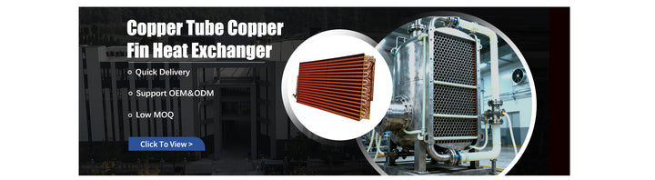 Copper Tube Copper Fin Heat Exchanger Air Conditioners and Cold Storage Refrigeration System