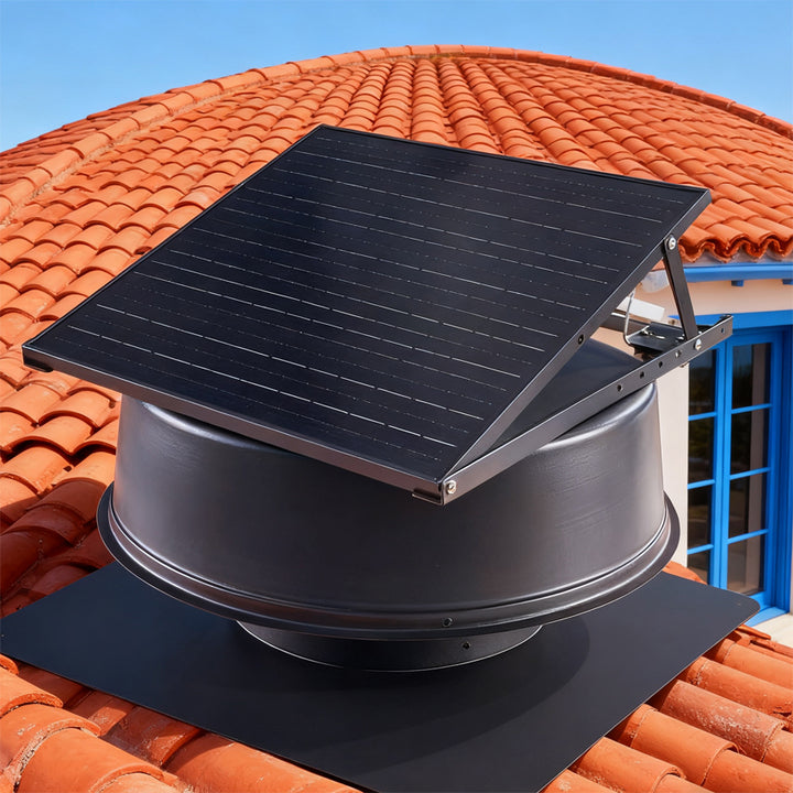 Modern Technology Solar Powered Roof Mounted Exhaust Fan Brushless DC Motor Poultry Farming Heat Extraction Air Ventilation