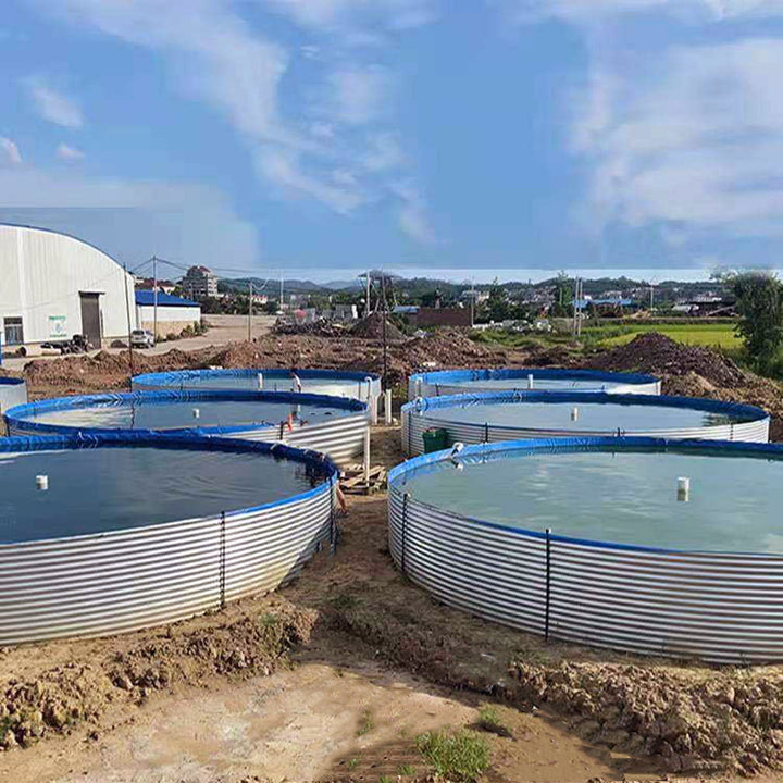 Cheap Corrugated Water Tank Irrigation System for Farms Arid Hill 100000 Liter Water Tank Factory Stock