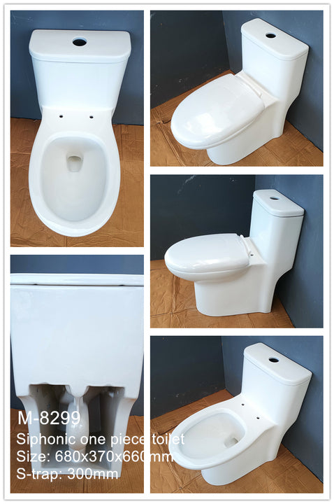 Hot Sell Western Siphonic One Piece Toilet Ceramic One-piece Siphon Flush Toilet