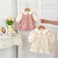 2026 Autumn New Baby Rompers Sweet Tridimensional Flower Dress Romper Two-piece Baby Girl Birthday Dress