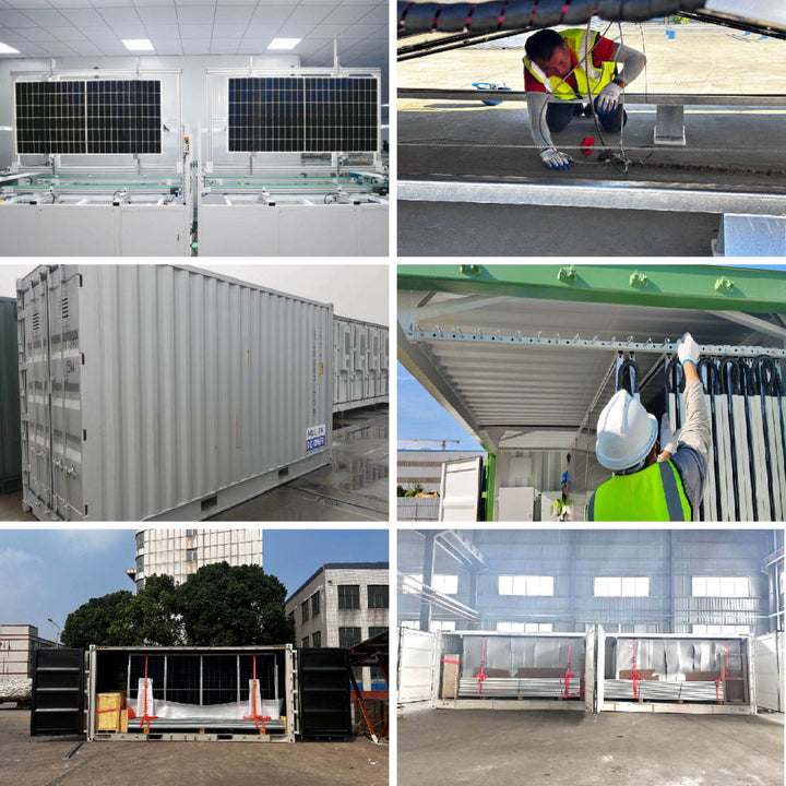 ISO CE TUV Certified 20ft 40ft 100kW 200kW Foldable Solar Container Power Cube for Public Infrastructure and Utility Projects