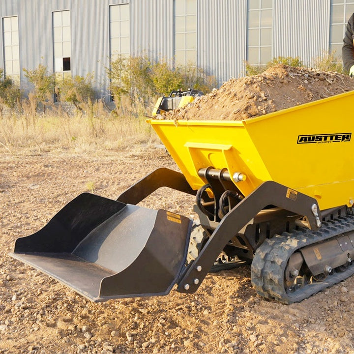 AUSTTER 800Kg Mini Track Crawler Small Mini Dumper Tracked Crawler Mini Dumper with Ducar Loncin Gasoline Engine