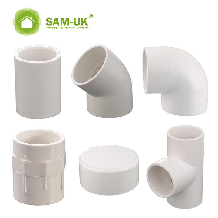 Factory Wholesale Quality Pipe and Fitting Pipe Water Supply and Drainage System SCH 40 Pvc Pipe Fitting