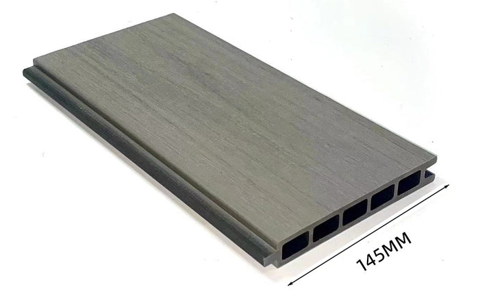 Waterproof Wpc Composite Fencing Gray Grin Wood Wpc Fence Wpc Fence Solar Light