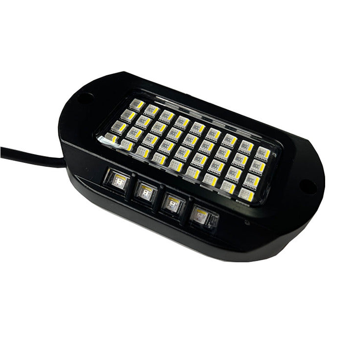 Kingshowstar Wholesale Price Rock Light Pod 12V IP68 Waterproof Switchback Rock Lights RGBW Pure White Rock Light