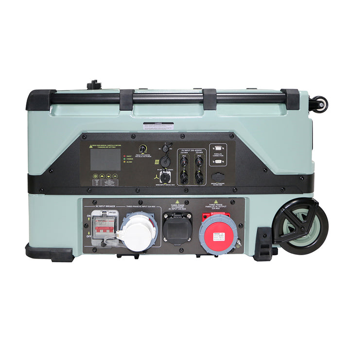 EU-US Certified 12000W Solar Wind Hybrid Power Generator High Safety Portable Energy System 10kwh LiFePO4 Battery Power Station