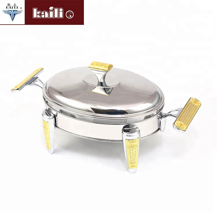 Elegant and Efficient: Introducing Our 1.8L Stainless Steel Glass Buffet Table Alcohol Food Warmer for Restaurant Equipment