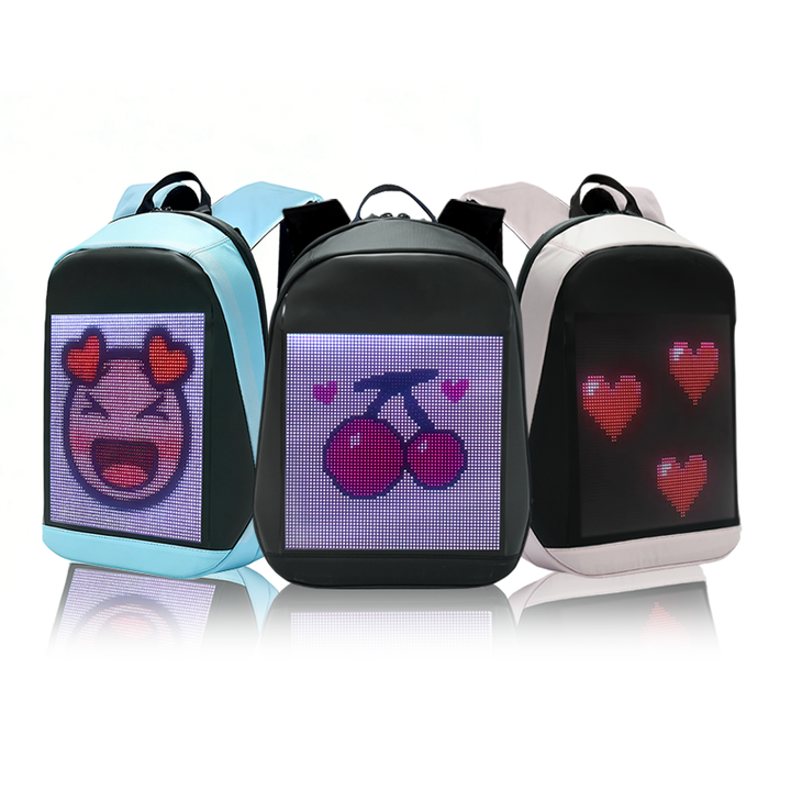 P3.75 64*64 Pixel Backpack RGB Clear Display Laptop Women LED Bag Advertising Dynamic Display Led Backpack Cool Luminous Bag