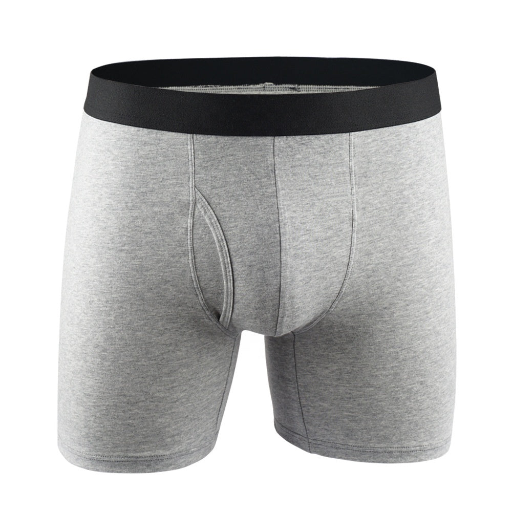 High quality mens Classic solid Cotton stretch Briefs boxers shorts Open Fly Pouch Men's underwear