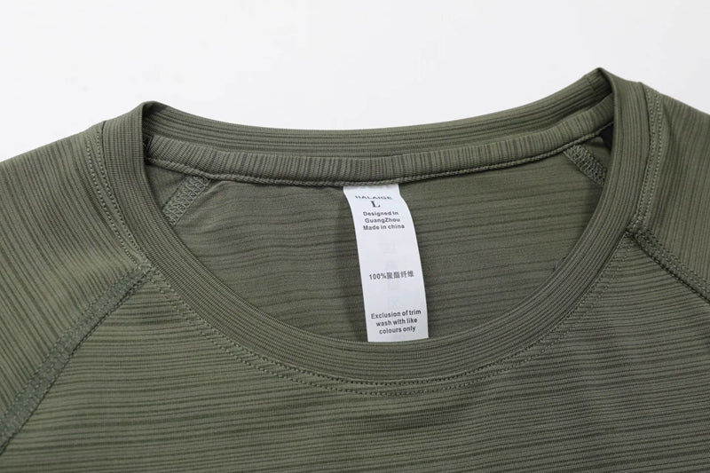 89 polyester 11 elastane mens gym top moisture wicking active athletic performance crew tshirt quick dry