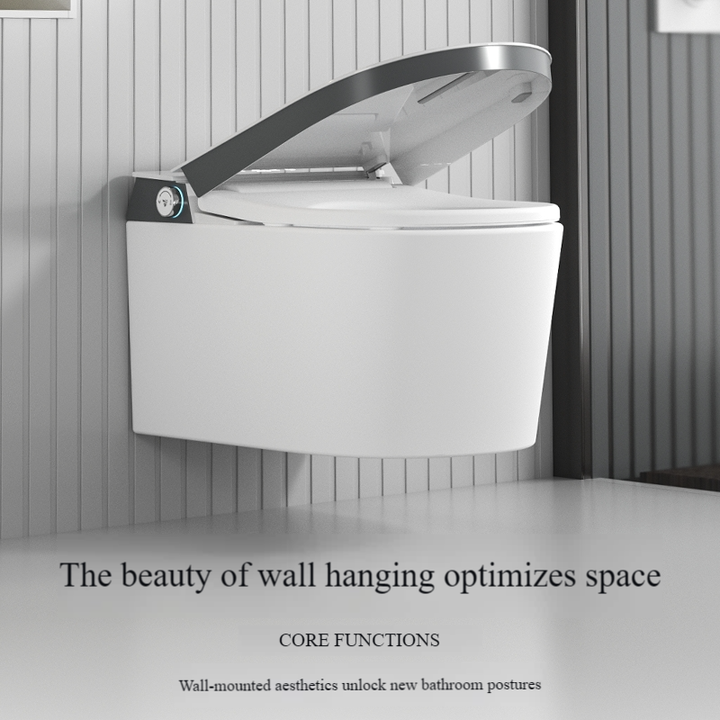 Wholesale OEM Smart Ceramic Wall-Mounted Automatic Intelligent Integrated Concealed Water Tank Foot Sensor P-Trap Heated Seat