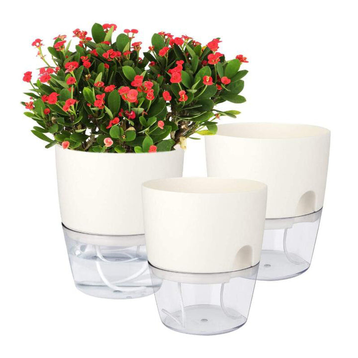 Self Watering Plant Pot Garden Automatic Water Self-Watering Planter Small the Lazy Self Watering Plastic Flower Pot