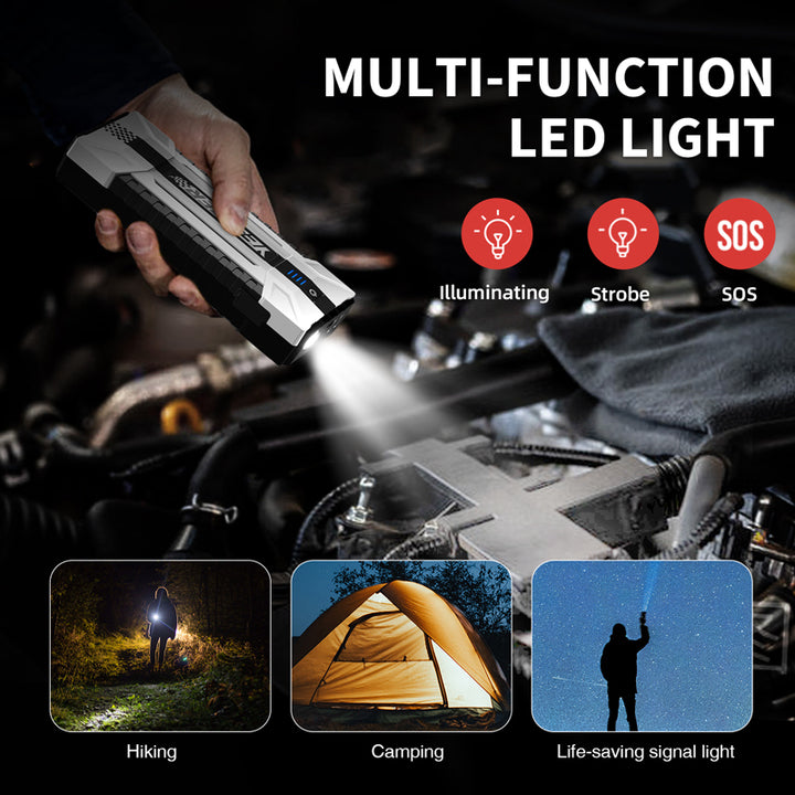 Factory Sale Multi-Functional LED Light 24000mAh Jump Starter Power Bank Car Booster